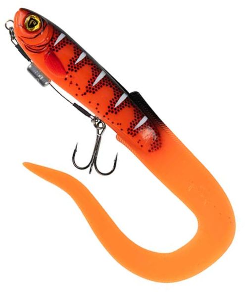 Grub FOX RAGE Slick Eel Loaded, UV Red Wake, Nr.2, 21cm, 1buc/pac