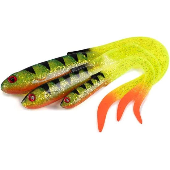 Grub Fox Rage Slick Eel, Uv Perch, 28cm, 1buc/pac