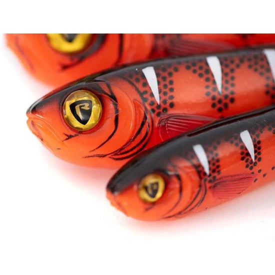 Grub Fox Rage Slick Eel, Uv Red Wake, 28cm, 1buc/pac
