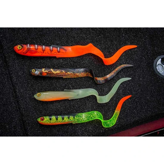 Grub Fox Rage Slick Eel, Uv Red Wake, 35cm, 1buc/pac