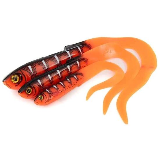 Grub Fox Rage Slick Eel, Uv Red Wake, 35cm, 1buc/pac