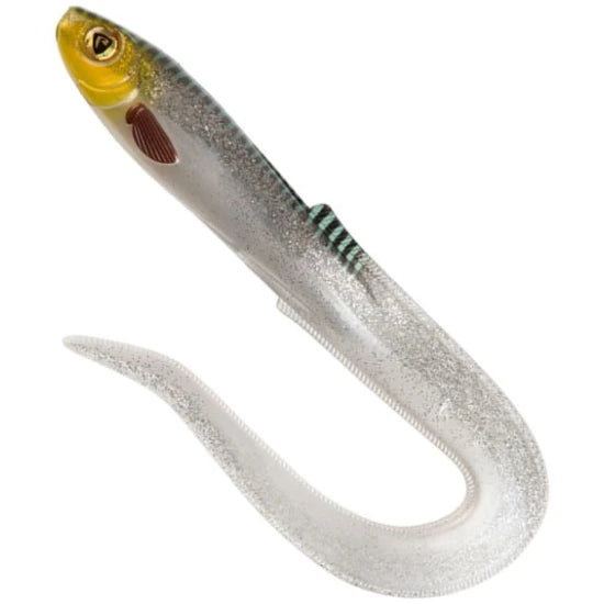 Grub Fox Rage Slick Eel, Uv Silver Halo, 28cm, 1buc/pac