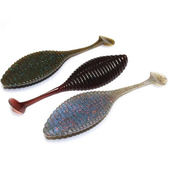 Grub Hide Up Stagger Wide 3.3" Salt, S-01 White, 8.4cm, 5buc/pac