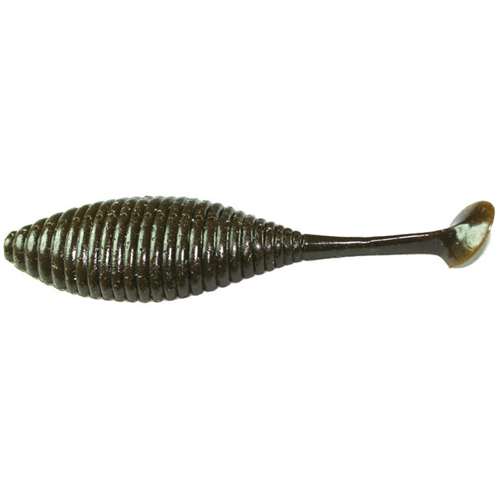 Grub Hide Up Stagger Wide 4&quot;, 103 Green Pumpkin, 10.2cm, 4buc/pac