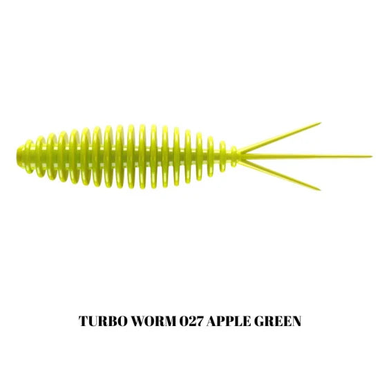 Grub Libra Lures Turbo Worm Mini, 35mm, 0.34g, Apple Green, 15buc/pac