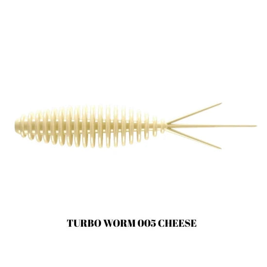 Grub Libra Lures Turbo Worm Mini, 35mm, 0.34g, Cheese, 15buc/pac