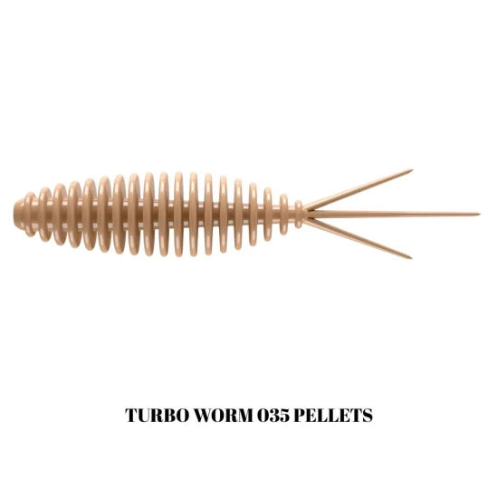 Grub Libra Lures Turbo Worm Mini, 35mm, 0.34g, Pellets, 15buc/pac