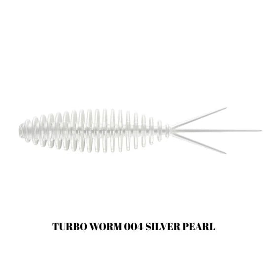 Grub Libra Lures Turbo Worm Mini, 35mm, 0.34g, Silver Pearl, 15buc/pac