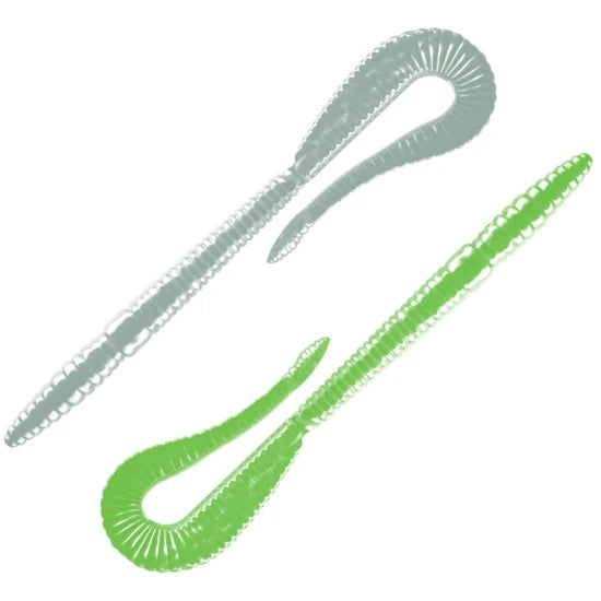 Grub Libra Bass Crazy Tail Worm, 000 Glow Uv, 14cm, 8buc/pac
