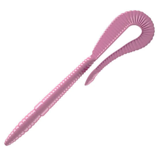 Grub Libra Bass Crazy Tail Worm, 017 Bublegum, 14cm, 8buc/pac