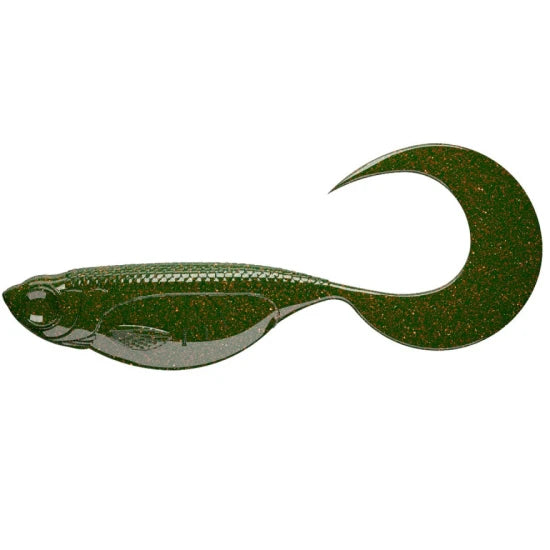 Grub Libra Embrion Twist Tail, 032 Motor Oil Green, 4cm, 12buc/pac