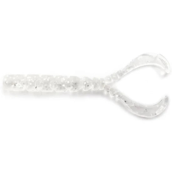 Grub Mustad Aji Micro Chiki Clear Silver Glitter, 4.3cm, 12+1buc/pac