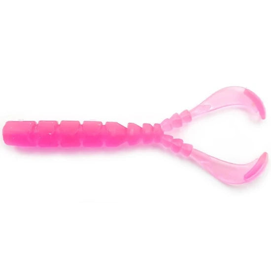 Grub Mustad Aji Micro Chiki Uv Clear Pink, 4.3cm, 12+1buc/pac
