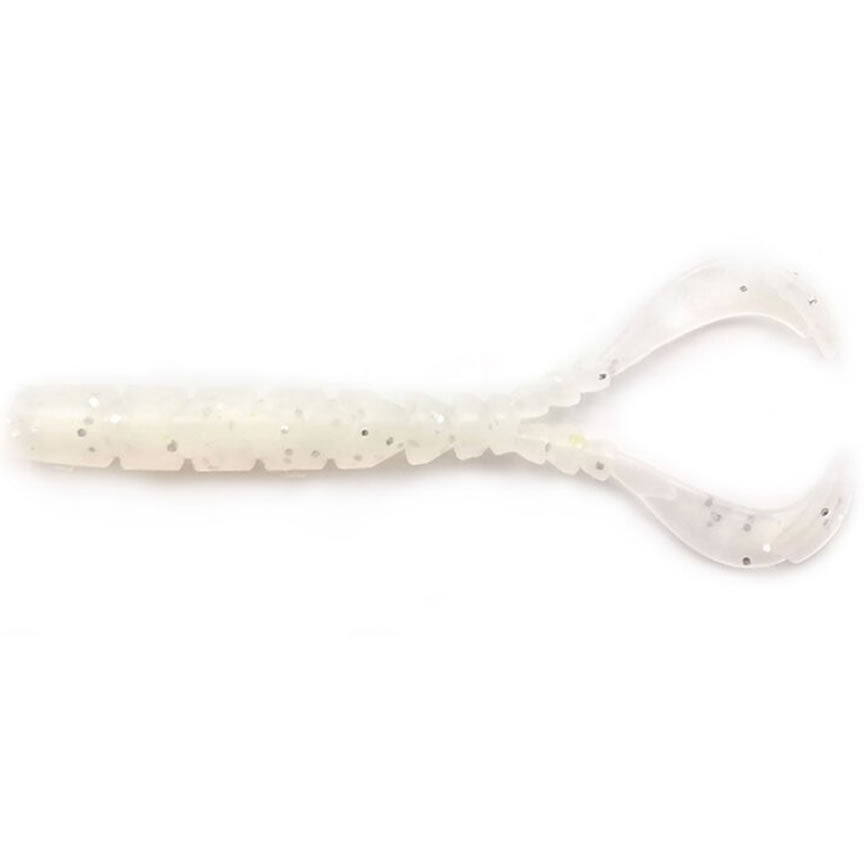 Grub Mustad Aji Micro Chiki White Glow Glitter, 4.3cm, 12+1buc/pac