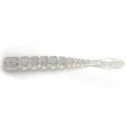 Grub Mustad Aji Micro Fla, Clear Rainbow Glitter Silver, 5cm, 15buc/pac