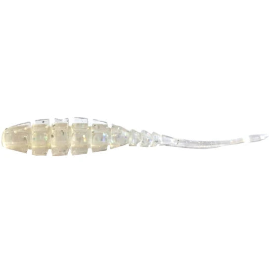 Grub Mustad Aji Micro Vierme Naf Clear Rainbow Glitter 5cm 10buc/plic
