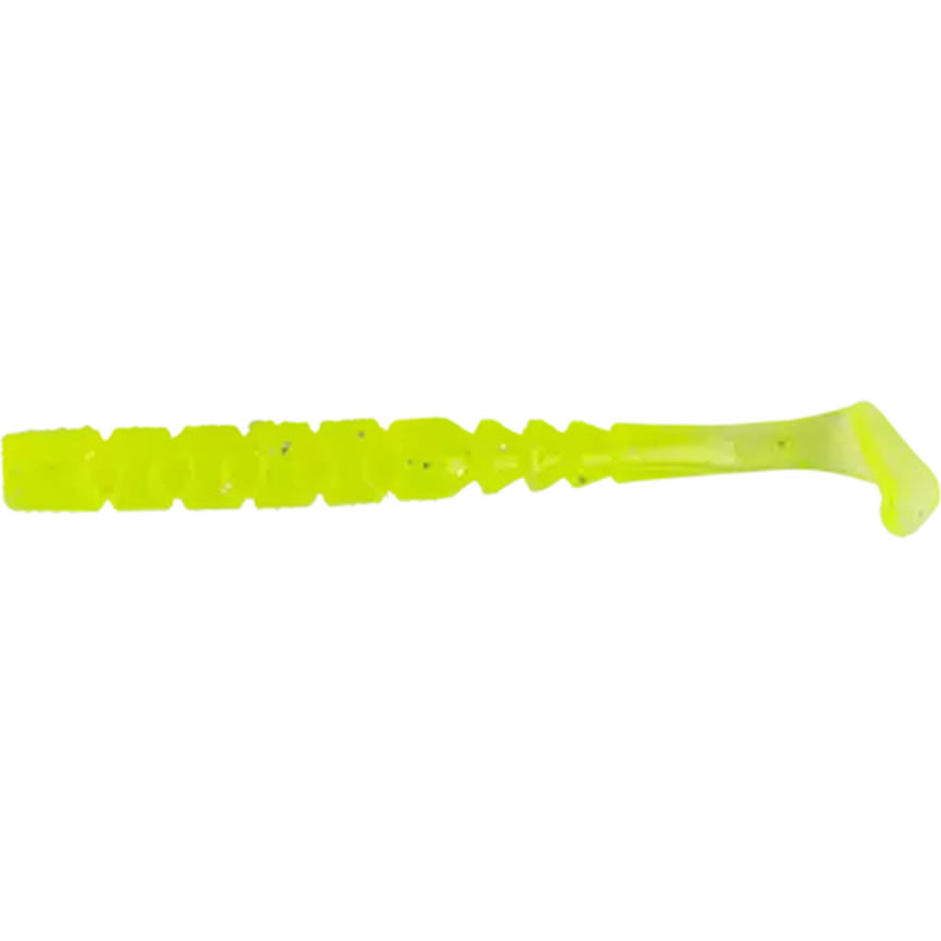 Grub Mustad Aji Paddle Tail Clear Chartreuse, 5cm, 12buc/pac