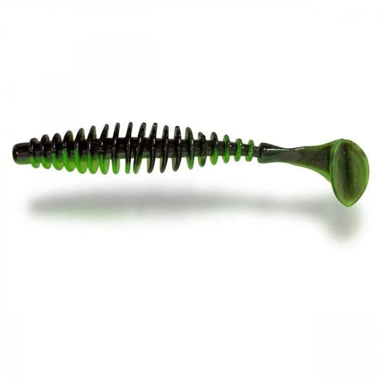 Grub Quantum Magic Trout T-worm Paddler 5.5cm Culoare Neon Green Black