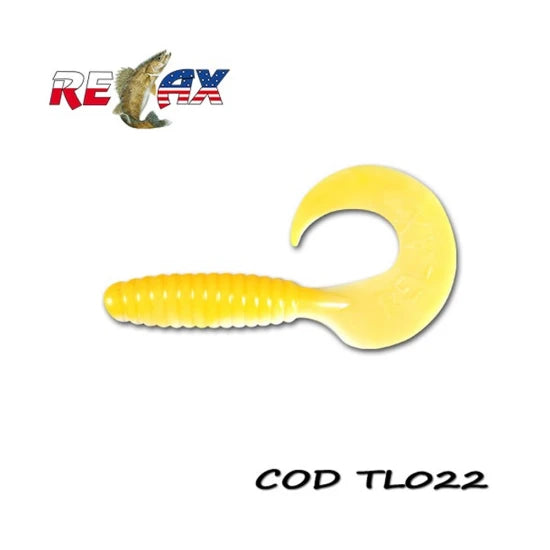 Grub Relax Twister Standard, 9cm, Culoare 022, 4buc/pac