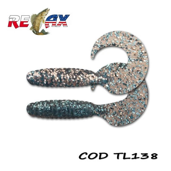 Grub Relax Twister Standard, 9cm, Culoare 138, 4buc/pac