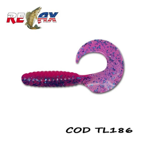 Grub Relax Twister Standard, 9cm, Culoare 186, 4buc/pac