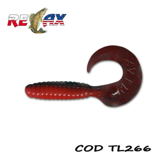 Grub Relax Twister Standard, 9cm, Culoare 266, 4buc/pac