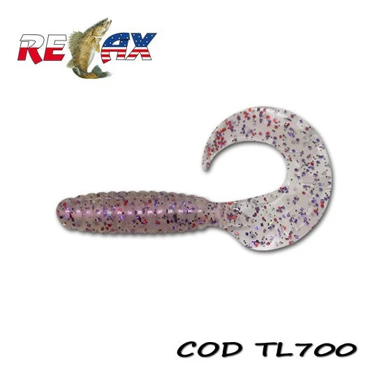 Grub Relax Twister Standard, 9cm, Culoare 700, 4buc/pac