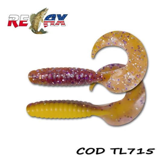 Grub Relax Twister Standard, 9cm, Culoare 715, 4buc/pac
