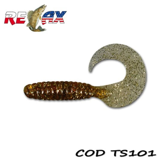 Grub Relax Twister Standard Ts, 9cm, Culoare 101, 4buc/pac