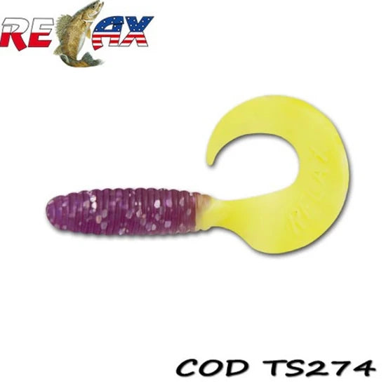 Grub Relax Twister Standard Ts, 9cm, Culoare 274, 4buc/pac
