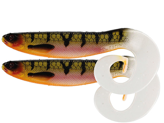 Grub Westin CurlTeez Curltail 8.5cm Bling Perch 2pcs