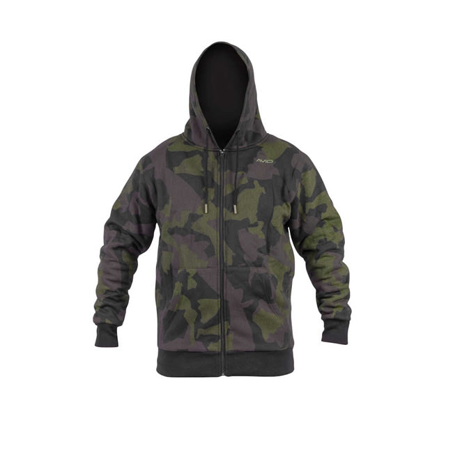 HANORAC AVID CARP DISTORTION CAMO ZIP HOODIE S