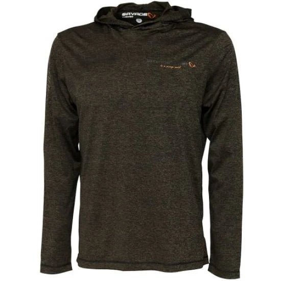 Hanorac Savage Gear Fighter Stretch Burnt Olive Melange Mar.xxl