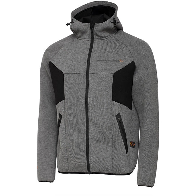 HANORAC SAVAGE GEAR TEC FOAM ZIP DARK GREY MELANGE XXL