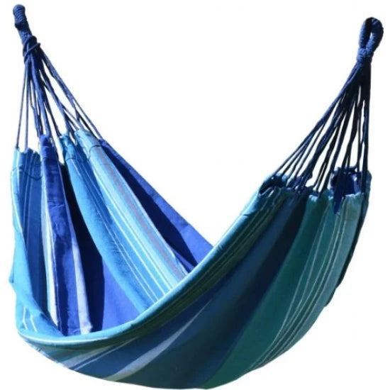 Hamac Cattara Textil, Albastru-alb, 200x100cm