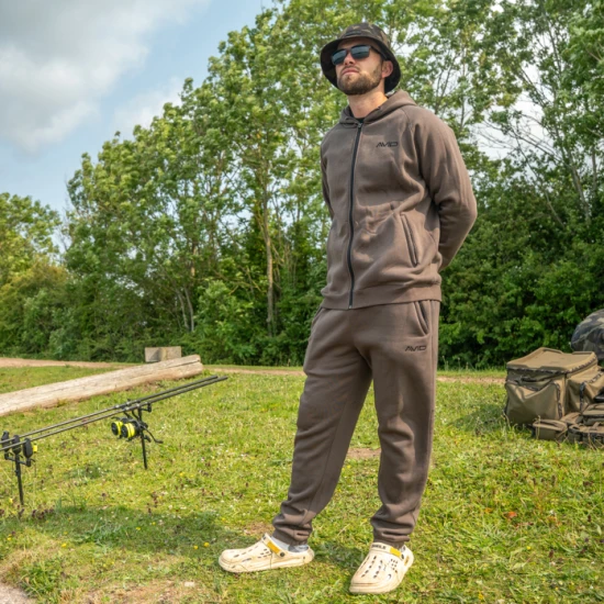 Hanorac Avid Compound Zip Hoodie Brown, Masura L