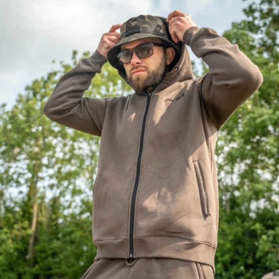 Hanorac Avid Compound Zip Hoodie Brown, Masura Xxl