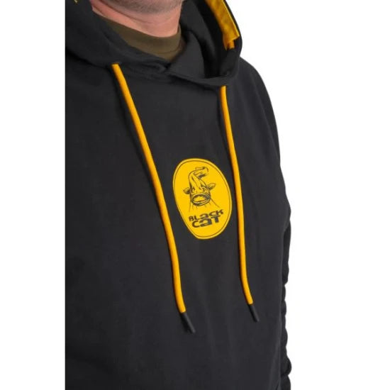Hanorac Black Cat Black Hoody, Marime M
