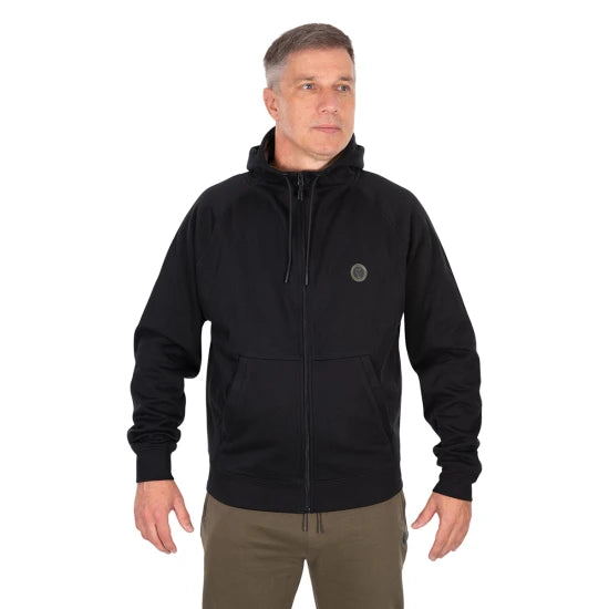 Hanorac Fox Collection Zipped Hoody, Black, Masura L