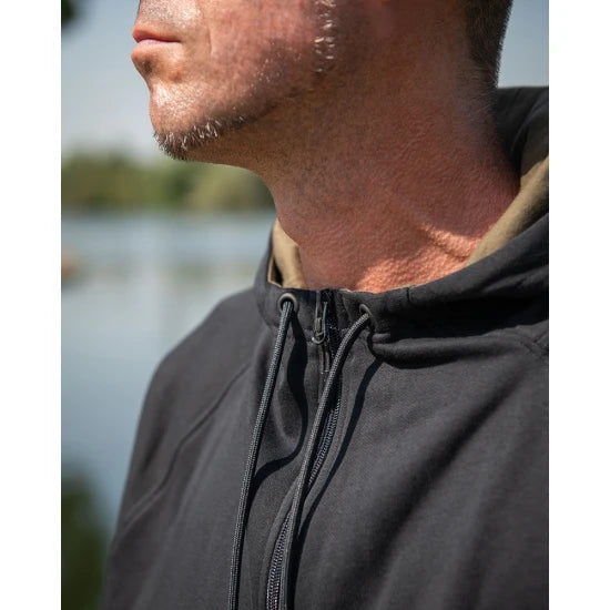 Hanorac Fox Collection Zipped Hoody, Black, Masura M