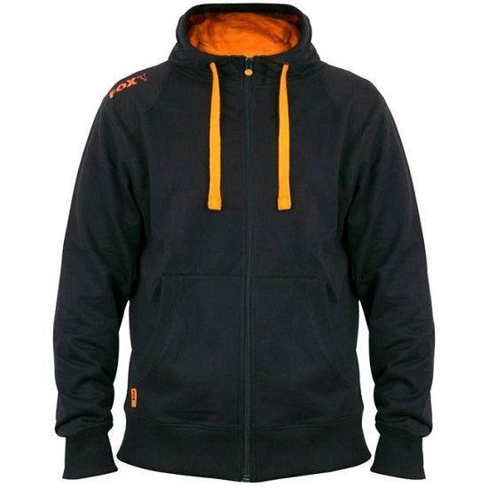 Hanorac Fox Black And Orange Lightweight Zipper Marime XXL