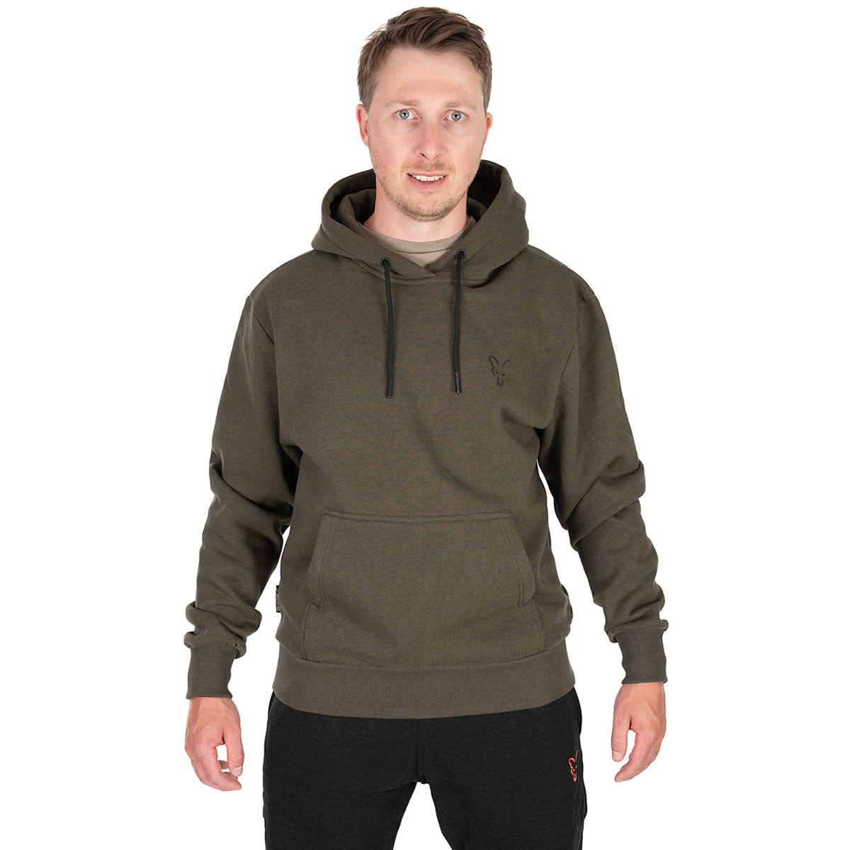 Hanorac Fox Collection Hoody Green &amp; Black, Marime L