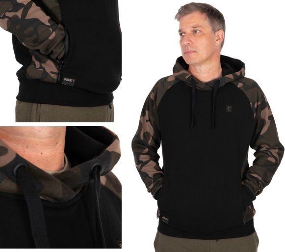 Hanorac Fox Pullover Premium 310 Hoodie, Black Camo, Marimea XXXL