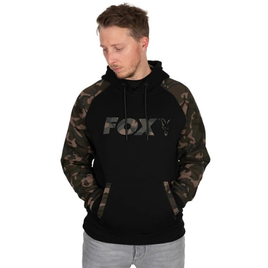 Hanorac Fox Raglan Hoody Black/camo Xxl