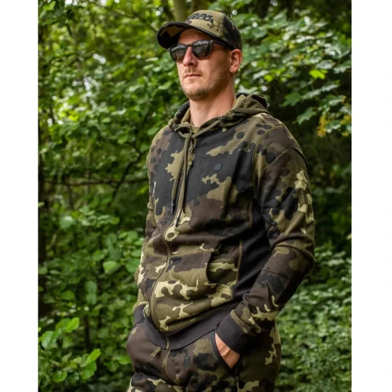 Hanorac Korda Zip Hoodie, Dark Kamo, Marime L