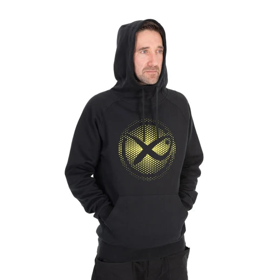 Hanorac Matrix Large Fade Logo Hoody, Black/lime, Marime 3xl