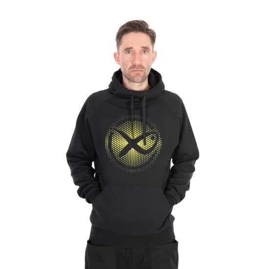Hanorac Matrix Large Fade Logo Hoody, Black/lime, Marime L