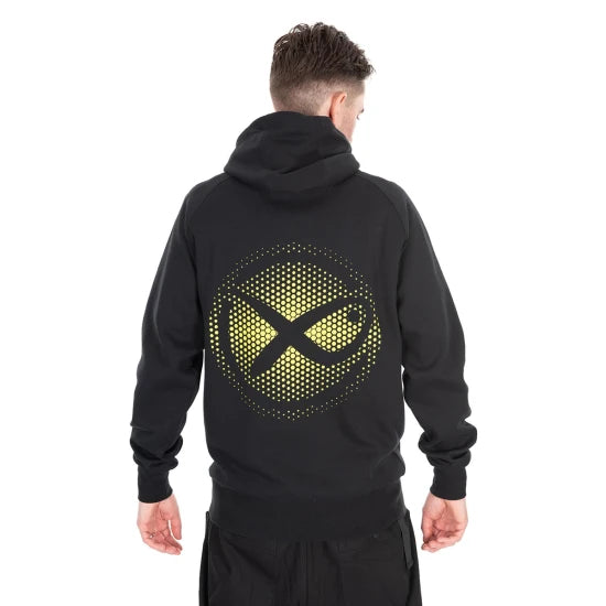 Hanorac Matrix Large Fade Logo Hoody, Black/lime, Marime M