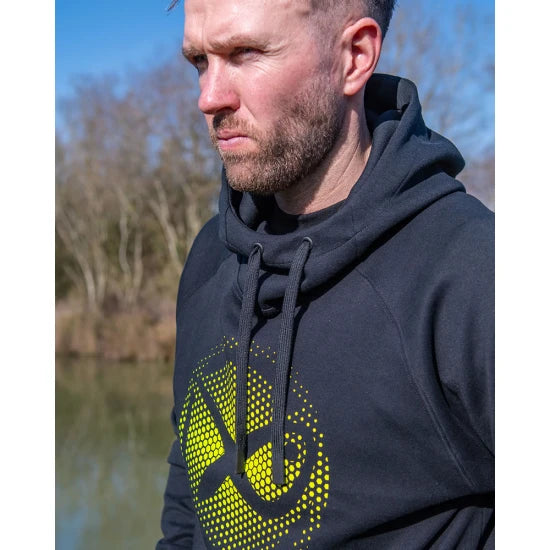 Hanorac Matrix Large Fade Logo Hoody, Black/lime, Marime S