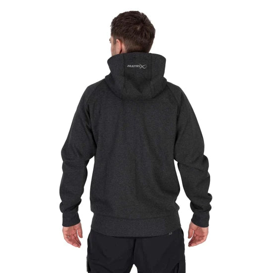 Hanorac Matrix Zipped Hoody, Charcoal Marl, Marime L
